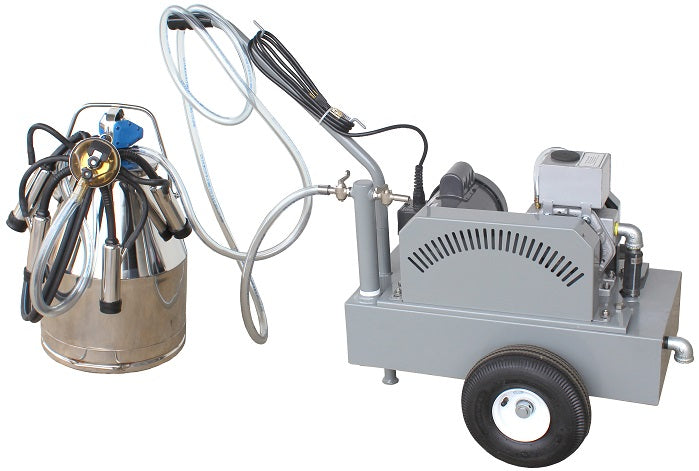 Milker Bucket and Vacuum Pump