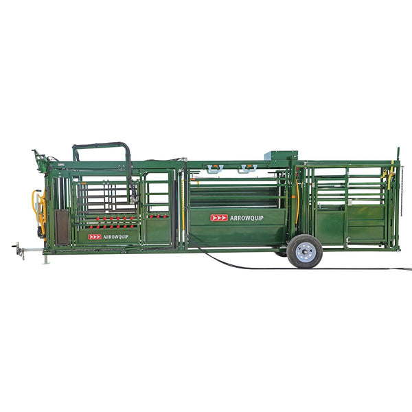 Arrowquip Portable Hydraulic 107 Squeeze Chute/EZ Flow Alley/Tub